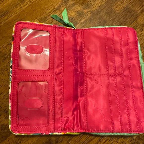 Vera Bradley Paisley Turn Lock Wallet - Picture 3 of 7